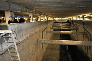 Vista del depósito subterráneo construido en Iurreta. FOTO: Consorcio de Aguas Bilbao Bizkaia