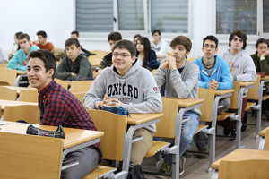 Participantes de las Olimpiadas Matemáticas. FOTO: UPV/EHU