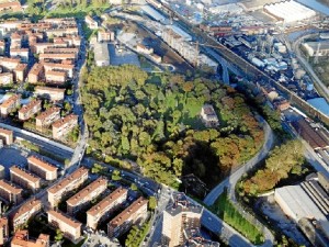 Vista aérea del Parque Munoa de Barakaldo. FOTO: Barakaldo.org