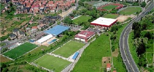 Vista aérea de las instalaciones deportivas de Fadura, en Getxo. FOTO: Getxo.net