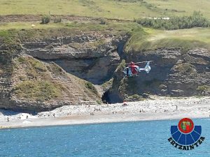 El anciano sufrió una caída en en la zona del Lastrón de Punta Lucero.