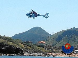 La aeronave evacuó a la víctima, que fue trasladada al hospital más cercano. 